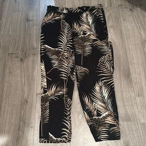 H&M Palm Leaf Pants Rayon